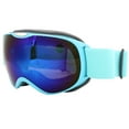 thumbnail image 1 of Lunettes de Planche à Neige, Lunettes de Ski sur Neige Anti-Buée Lunettes de Sports de Neige Coupe-Vent pour Alpinisme Cyclisme, Randonnée pour Sports Extérieurs Ski Bleu, 1 of 8