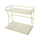 thumbnail image 1 of Organizador de encimera de baño de 2 niveles para recepciones de boda, estante para especias de cocina, hogar Blanco, 1 of 9
