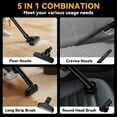 thumbnail image 2 of Cordless Vacuum Cleaner for Dewalt 20V Battery, 5-in-1 Handheld Vacuum Cleaner with LED Light and 500W Motor, Portable Vacuum for Car Floor Carpet, 2 of 15
