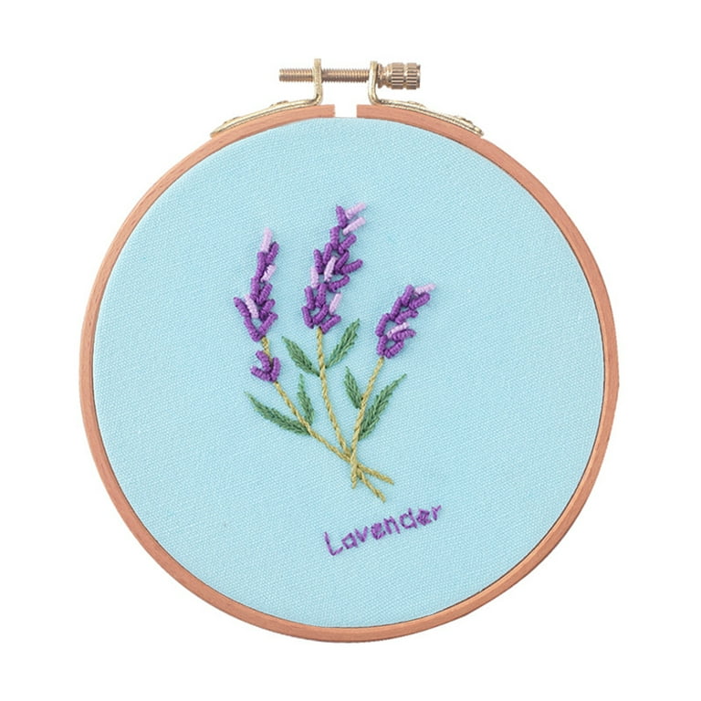 Bead Embroidery Decoration Kit Lavender Ad-074