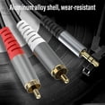 thumbnail image 4 of Cable de audio HieBee RCA a AUX de 3,5 mm (2 m/6,6 pies) para teléfonos inteligentes, 4 of 6