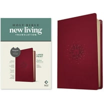 NLT Large Print Thinline Reference Bible, Filament Enabled Edition (Red Letter, Leatherlike, Berry), (Hardcover)