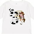 thumbnail image 4 of Inktastic I'm Three-cowgirl Riding Horse Birthday Girls Long Sleeve Toddler T-Shirt, 4 of 5