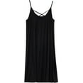 thumbnail image 4 of ShengRui Women's Nightgown Cami Cotton Sleepwear Plus Size Sleeveless Loungewear, 4 of 5