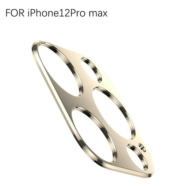 Phone Camera Cover Aluminum Alloy Film Phone Phone Camera Lens Film Protector, Gold, Replacement for iPhone 12 Pro max