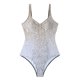 thumbnail image 4 of Trajes de baño de una pieza para mujer, traje de baño de bikini conservador de cintura alta con cuello en V y tirantes estampados para mujer, traje de baño para mujer, 4 of 6