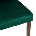 thumbnail image 6 of Prosper Dining Room Set Upholstered Velvet Set of 5 in Cappuccino Green, 6 of 7