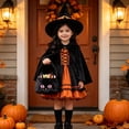 thumbnail image 7 of Sruoe Halloween Bag Halloween Gift Candy Bag Children's Candy Seeking Small Gift Pumpkin Bag Decorative Bucket H Basket, 7 of 7