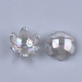 thumbnail image 3 of Transparent Acrylic Bead Caps AB Color 6-Petal Tulip Flower Mixed Color 14x13x6mm Hole: 2mm, 3 of 3