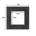 thumbnail image 3 of Ash Suede Acid Free 20x20 Picture Frame Mats with White Core Bevel Cut for 16x16 Pictures - Fits, 3 of 4
