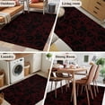 thumbnail image 5 of Area Rugs for Living Room Bedroom, Red Black Bicycles 4'x6' Rug Washable Carpet Runner Indoor Outdoor, Hand-drawn Vehicle Modern Art Non Slip Accent Floor Mats Rug for Kitchen, Office, 5 of 8