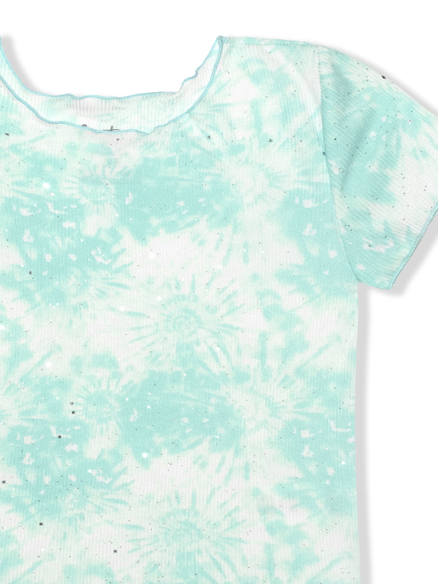 Young Hearts Toddler Girl RIB GLITTER SPRAY PJ SET(Size 2T-4T)