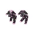 thumbnail image 2 of RUINIXCW Toddler Baby Girl Halloween Silk Stain Pajamas Outfit Kids Fall Winter PJS Set Sleepwear Ghost Printed Long Sleeve Button Down Shirt and Elastic Pants Set Homewear Loungewear, 2 of 9