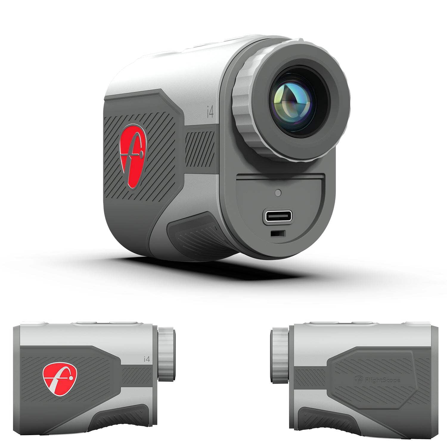 FlightScope i4 Golf Rangefinder with 6X Magnification, 1,000 Yard Range, Built-in Magnet | Combines GPS, Local Conditions, Slope and Swing Data for Personalized Smart Gapping Club Recommendations