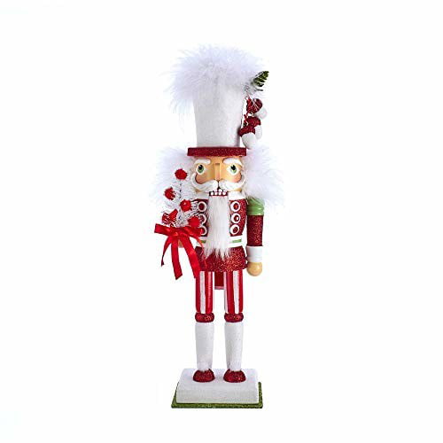 Kurt Adler 17.5-inch Hollywood Red and White with Tree Nutcracker 