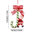 thumbnail image 3 of Artículos Navideños: Muñeco De Nieve De Cerámica Blanda, Bastón Pequeño, Pan De Arcilla, Adornos Colgantes, Adornos Para El Árbol De Navidad, Artículos Decorativos, 3 of 6