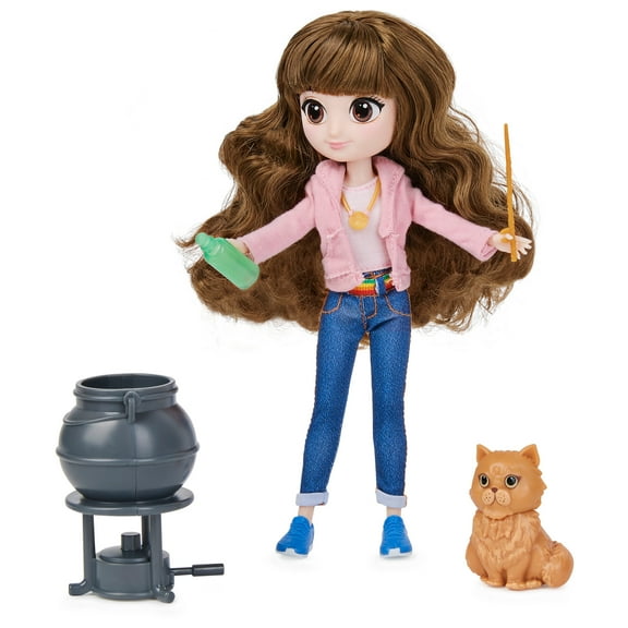 Wizarding World Harry Potter, 8-inch Brilliant Hermione Granger Collectible Doll & 5 Accessories
