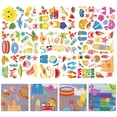 thumbnail image 4 of MasteelfCA 9 Sheets of Hawaiian Window Decals Summer Themed Stickers Static Window Decals Window Decors, 4 of 7