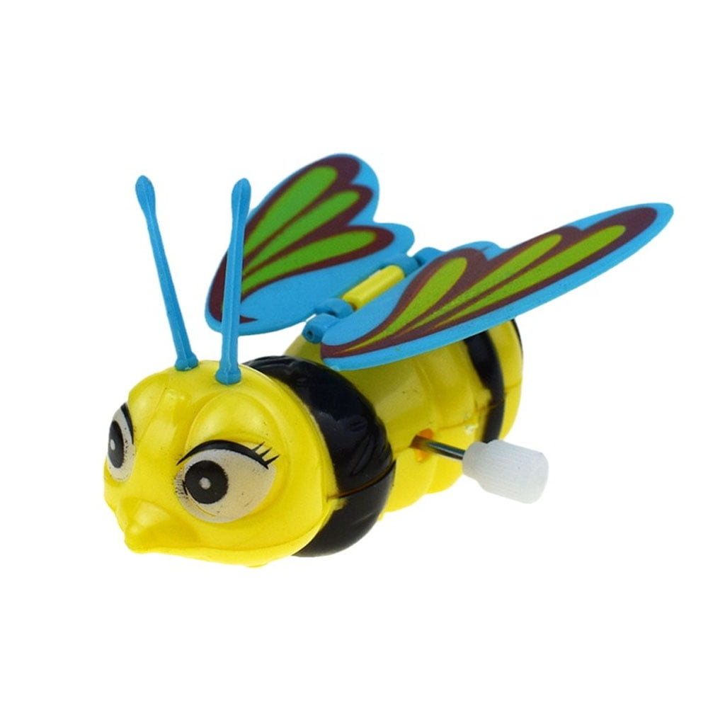 Vintage Happy Honey Bee Pull Toy Plastic Complete Body Wings Legs