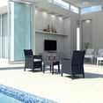 thumbnail image 1 of Compamia California Ensemble de Conversation pour Patio de 3 Pcs en Gris Foncé, 1 of 3