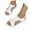 White, variant on Ladies Slip On Sneakers Comfortable Walking Shoes for Travel & Work Women's Breathable Knit On Wedge Sandals For Outdoor Leisure