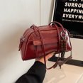 thumbnail image 2 of Bolso Bolos Boston Hombro para Mujer Cierre Cuero PU Color Sólido Mano El Viajes Compras, 2 of 9