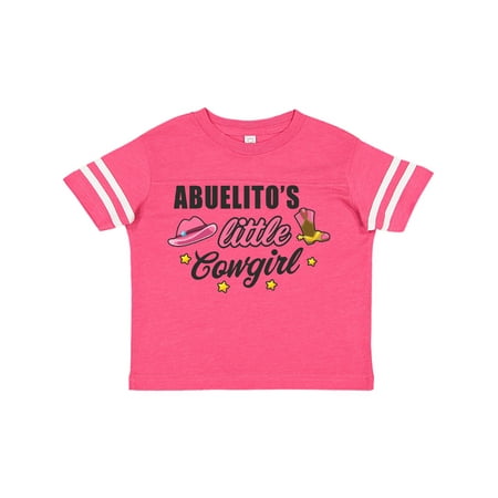 

Inktastic Abuelitos Little Cowgirl with Cowgirl Hat and Boots Gift Toddler Toddler Girl T-Shirt