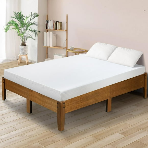 Queen Size Mattress, 6 Inch Medium Firm Mattress Memory Foam Mattress for Cool Sleep & Pressure Relief, Queen Mattresses Bed in a Box, White