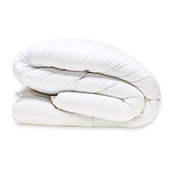 White Down Alternative Comforter – All Season White Duvet Insert with Ties - Luxurious Soft Hotel Bedding - Queen Size Insert (86 in x 90 in)