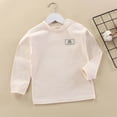 thumbnail image 2 of Emitonse Unisex Kids Soft Long-Sleeve T-Shirts Solid Color Basic Tops Clothes Long Sleeved T Shirt Top Baby Fall Winter Home Clothes Boys Fashion Size 1-2 Years,Yellow, 2 of 4