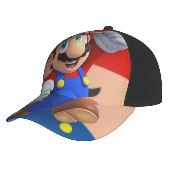 Cartoon Super Mario Unisex Baseball Cap Adjustable Trucker Dad Hat Anti UV Sun Hats Snapback Hat For Men And Women