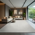 thumbnail image 2 of CAMILSON Easy Jute Rug Indoor Outdoor Farmhouse Area Rugs Off-white 6x9, 2 of 10
