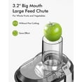 thumbnail image 3 of SiFENE Pro 800 W 3-Speed Centrifugal Juicer, Silver, 3 of 9