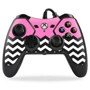 MightySkins PREXBONCO-Pink Chevron Skin for PowerA Pro Ex Xbox One Controller Case Wrap Cover Sticker - Pink Chevron