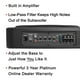 thumbnail image 3 of BOSS Audio Systems BAB10 subwoofer amplificado para automóvil: potencia máxima de 1200 vatios, perfil bajo, subwoofer de 10 pulgadas, control remoto de subwoofer, ideal para vehículos que necesitan gr, 3 of 5