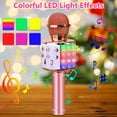 thumbnail image 6 of Syenll Kids Microphone, Wireless Microphone with LED Lights, Microphone Singing Toys Gifts for Kids and Adults, Gold, 6 of 9
