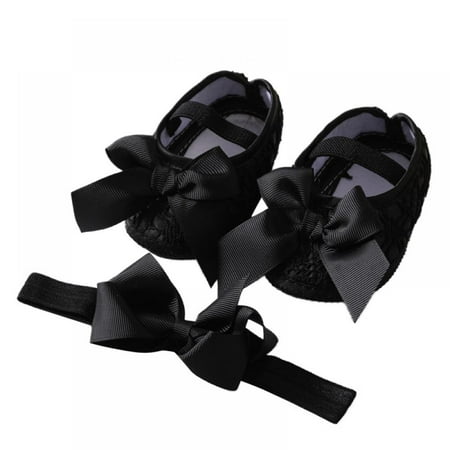 

Baby Girl Cute Bowknot Toddler Shoes Soft Bottom Non-Slip Princess Shoes