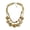 Beige, variant on Elegant Stone Pattern Acrylic Double Strands Necklace For Her