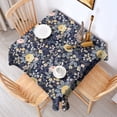 thumbnail image 2 of Pioneer Flower Floral Print Pattern Square Tablecloth,Waterproof Square Table Cover,Wipeable Spillproof Washable Table Cover for Home Kitchen Party Decor 42"X42"(107x107cm), 2 of 6