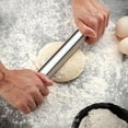 thumbnail image 1 of High Hardness Stainless Steel Corrosion Resistance Kitchen Roller, Rolling Pin, Anti-slip Handle Pastry Bakeware Tool Kitchen Accessory for Home Restaurant, 1 of 8