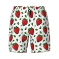 thumbnail image 4 of Lsque Mens Swim Trunks Strawberry Pattern - Bathing Suit Compression Liner - Beach Swim Shorts Swimwear - (S-3XL) - Stretch Quick Dry -, 4 of 9
