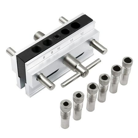 

Metal Self Centering Dowel Woodworking Puncher with Drill Bushings - Metric