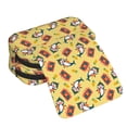 thumbnail image 4 of Qekee Pineapples Sharks In Hawaiian Print Double Clamshell Pen Case,Double Layer Pencil Pouch,Zippered Multi-FunctionalPencil Box for School, Travel, and Office Essentials, 4 of 7