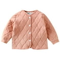 thumbnail image 4 of Spazoro Kids Girls Jackets, Crew Neck Zipper Fall Winter Long Sleeve Cotton Cardigans for Child Girls Boys Pink Size 5 T, 4 of 4