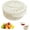 1pcs white, variant on Fruit Fly Proof Bowl with Mesh Basket for Easy Cleaning, Fly Proof Basket Stackable Wooden Lid with Mesh, 2 in 1 Multifunctional Vegetable Washing Bowl
