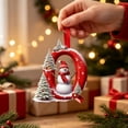 thumbnail image 6 of AZXY Christmas Hanging Ornament, Q Monogram Initial Alphabet Acrylic Christmas Tree Ornament with Snowman, Personalized Custom Xmas Hanging Decor for Christmas Tree, Indoor Home Christmas Decor, 6 of 7