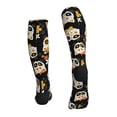 thumbnail image 4 of Compression Socks for Women and Men - Cat Skulls and Flowers Compression Socks Circulation for Workout, 4 of 8