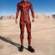 thumbnail image 3 of Fantasia-Mono de halloween para hombre, traje con estampado 3D ciber, Steampunk, Cosplay, Carnaval, fiesta, Zentai, 3 of 4