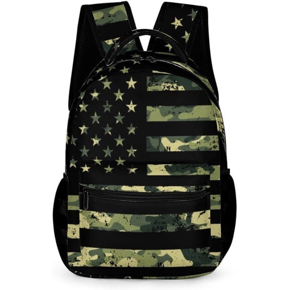Digital Print Travel Backpack 15.7 Inch, Lightweight Water-Resistant Daypack with Laptop Compartment, Fashion Casual Backpack for Commuting & Travel (4 Styles)