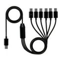thumbnail image 6 of MultiUSB C Cable USB C Splitter USB2.0 Type C to 2/4/6 USB C Male Splitter Cable for Fast Charging and Data Transfer, 6 of 7